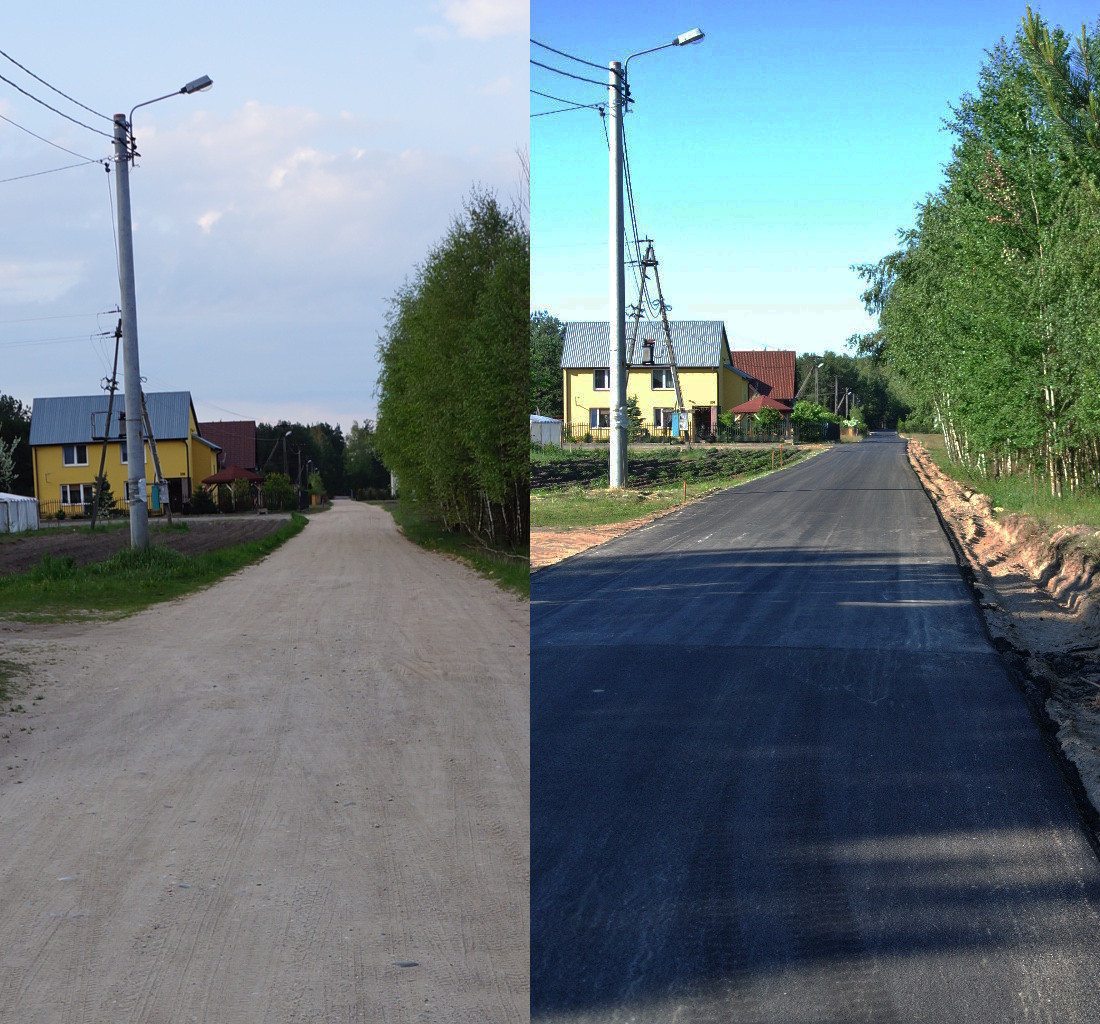 Przebudowa drogi Aleksandrowo-Chudek