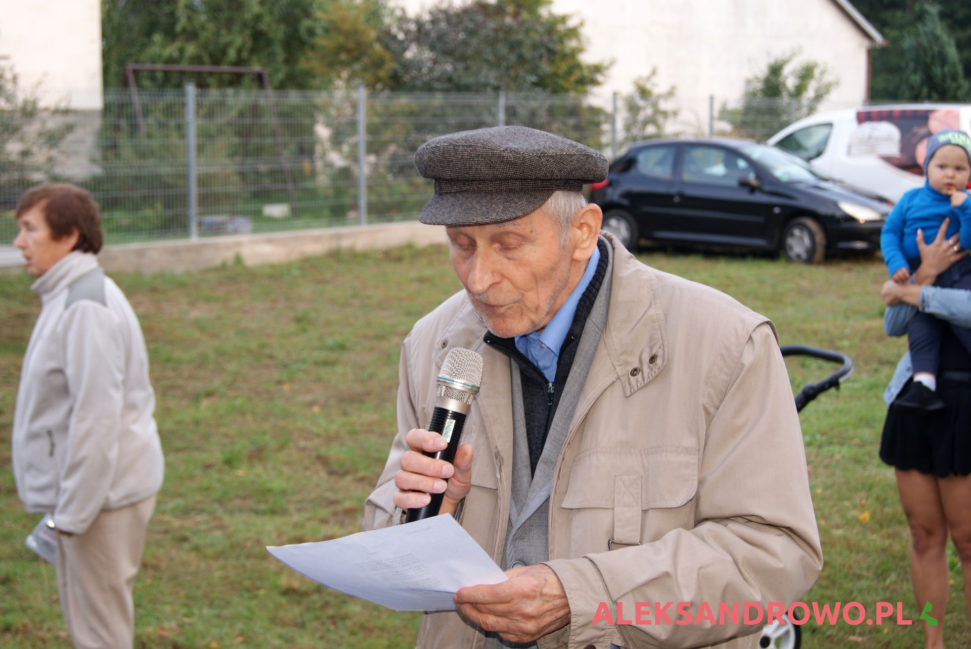 Tadeusz Grec podczas Pokiniku Historycznego w Aleksandrowie