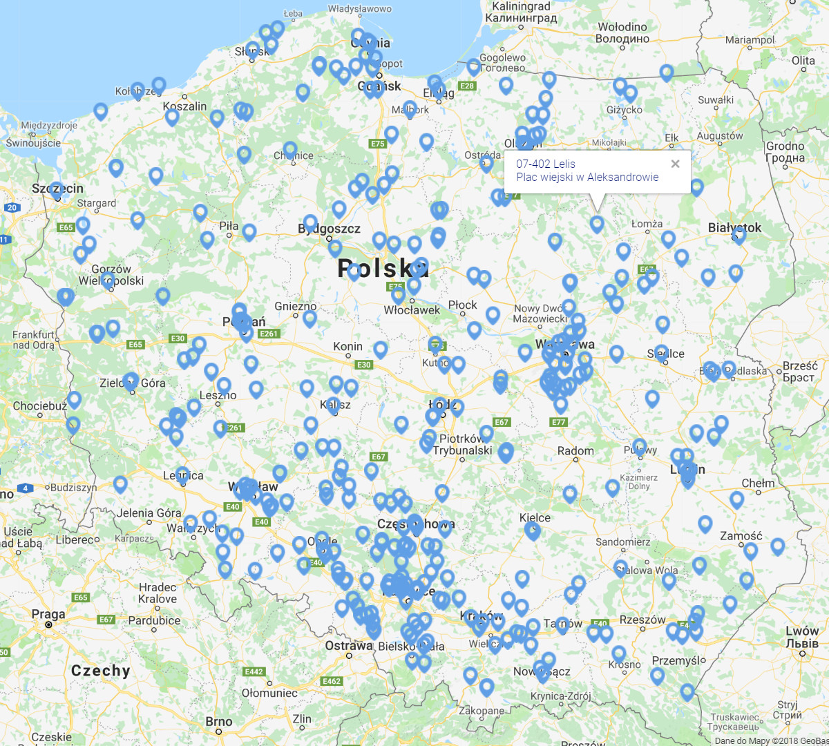 Mapa konkurencji - Podwórko Talentów 2018