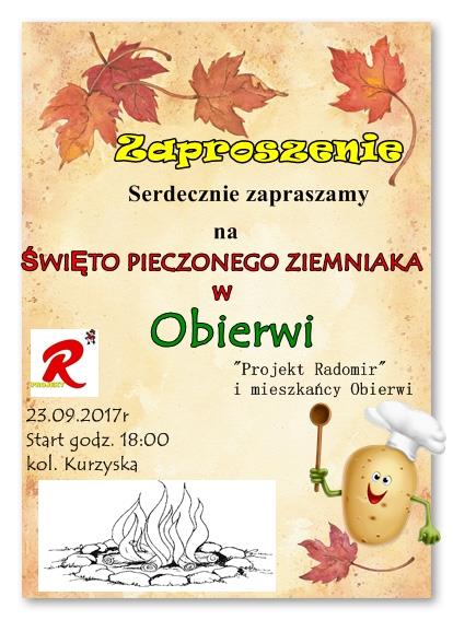 Święto pieczonego ziemniaka w Obierwi 23.09.2017