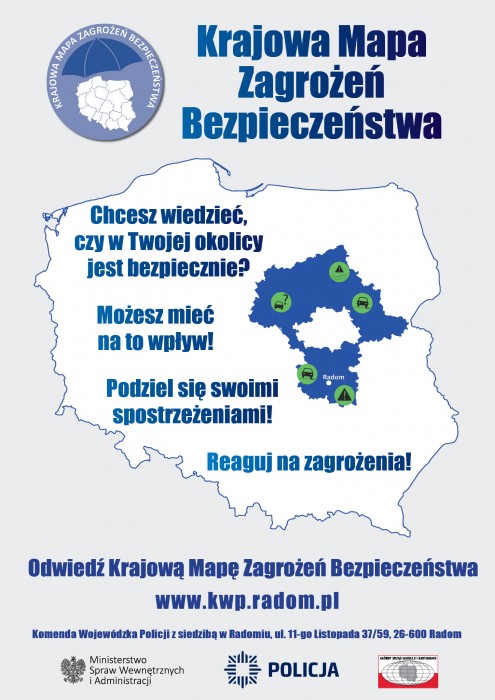 Krajowa Mapa Zagrożeń Bezpieczeństwa - plakat