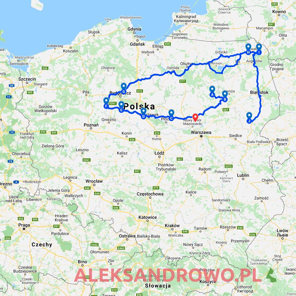Aleksandrowo - mapa Polski