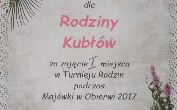 Majówka w Obierwi 2017