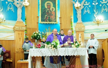 Ostatnia msza ks. Józefa Kuleszy w Obierwi jako proboszcza 26.02.212