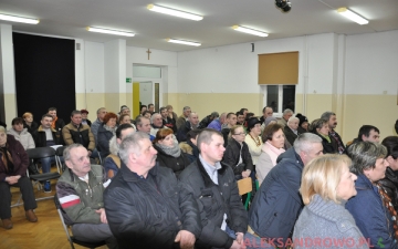 Zebranie mieszkańców Aleksandrowa z wójtem w sprawie utworzenia sołectwa 20.02.2015