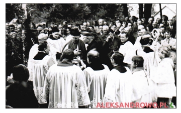 Wmurowanie kamienia węgielnego pod budowę kościoła w Obierwi 1977